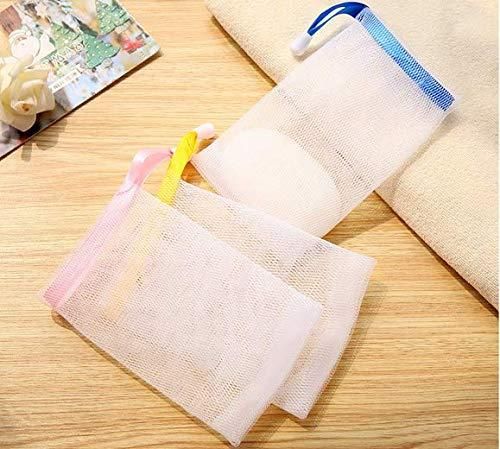 Exfoliating Mesh Soap Pouch Bubble Foam Net Soap Sack (Pack of 5)