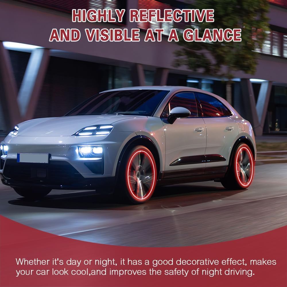 AutoGlow Luminous Reflective Rim Stickers (Buy 1 Pack Get 1 Free)