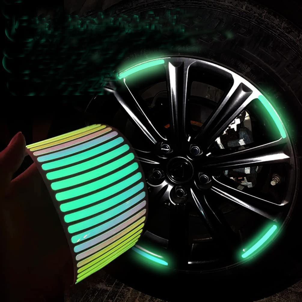 AutoGlow Luminous Reflective Rim Stickers (Buy 1 Pack Get 1 Free)