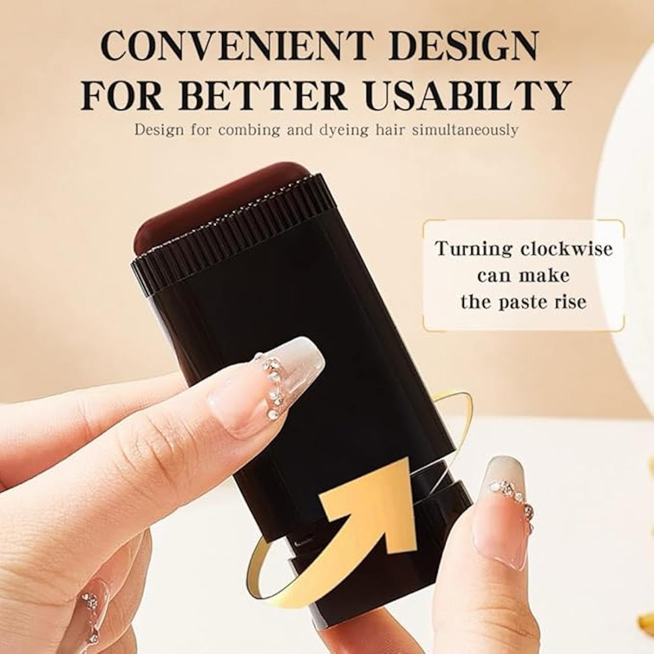 2-In-1 Instant Hair Colour Stick (Free Delivery)