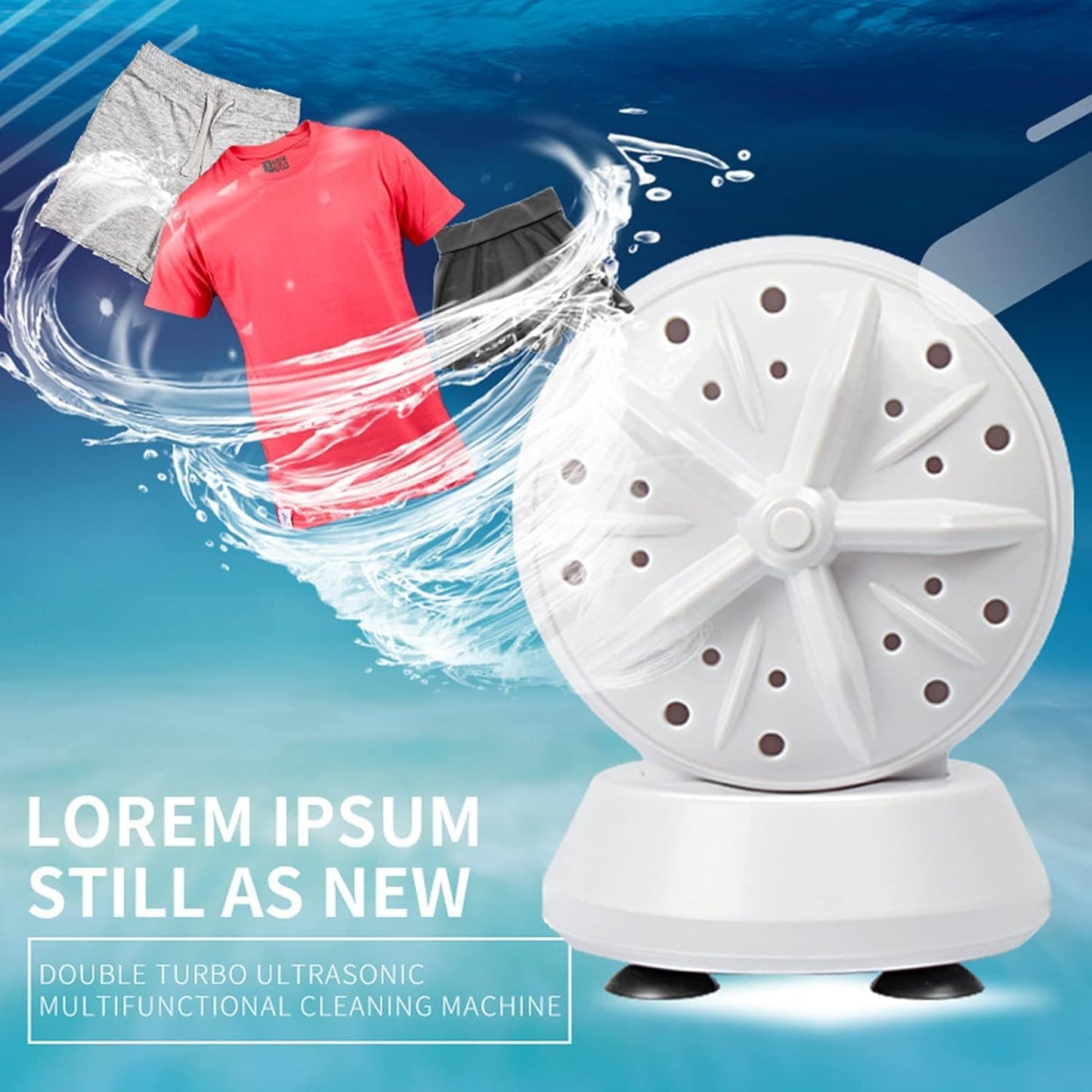 2-In-1 Mini Portable Washing Machine ( 1-Year Warranty)