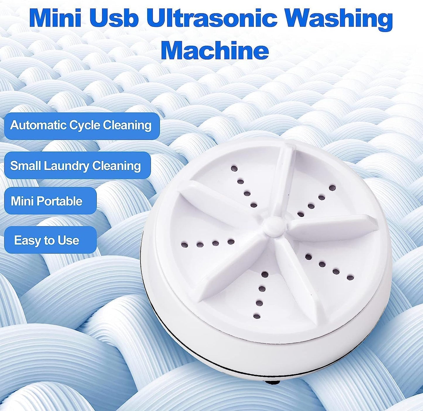 2-In-1 Mini Portable Washing Machine ( 1-Year Warranty)