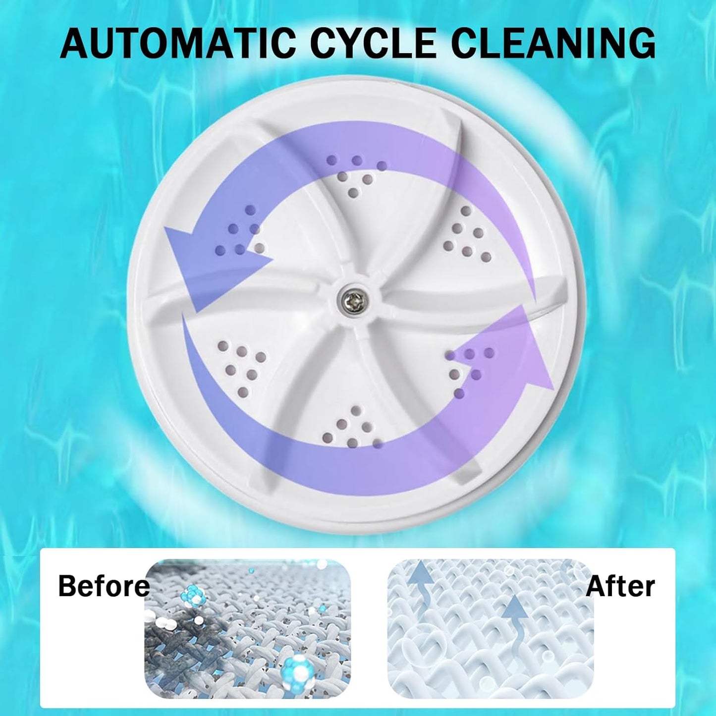 2-In-1 Mini Portable Washing Machine ( 1-Year Warranty)