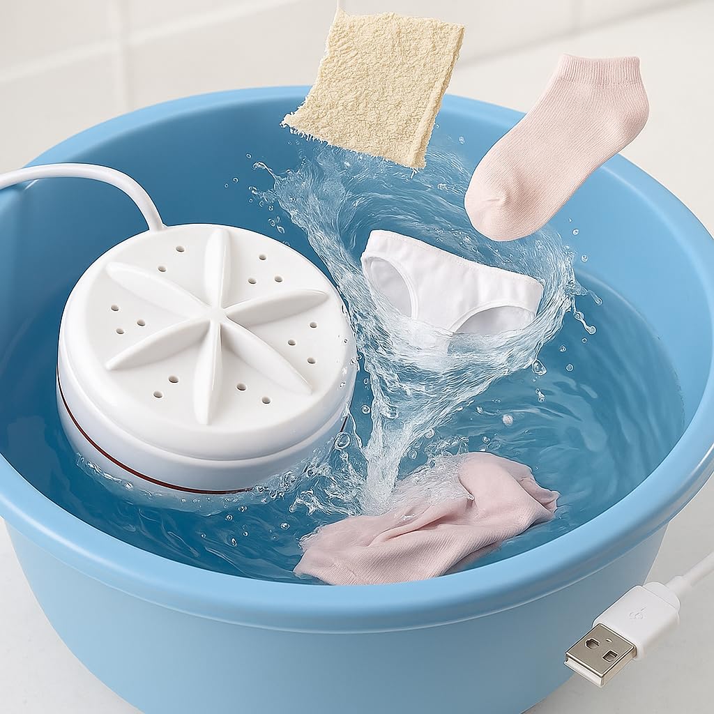 2-In-1 Mini Portable Washing Machine ( 1-Year Warranty)