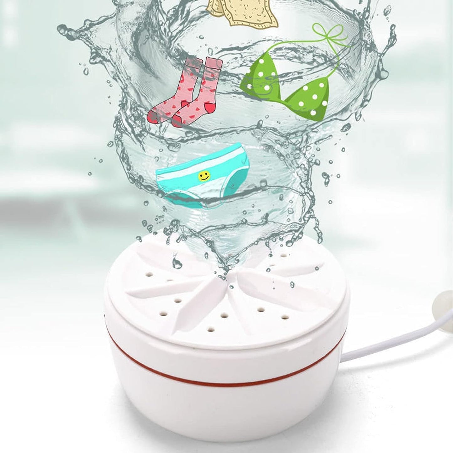 2-In-1 Mini Portable Washing Machine ( 1-Year Warranty)
