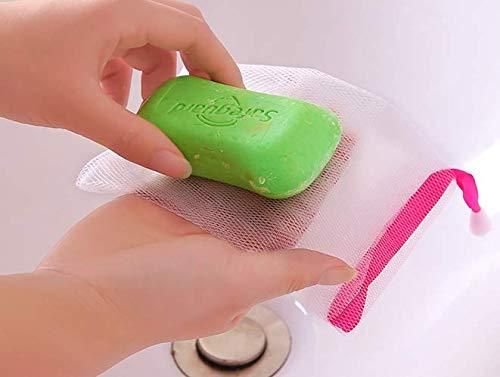 Exfoliating Mesh Soap Pouch Bubble Foam Net Soap Sack (Pack of 5)