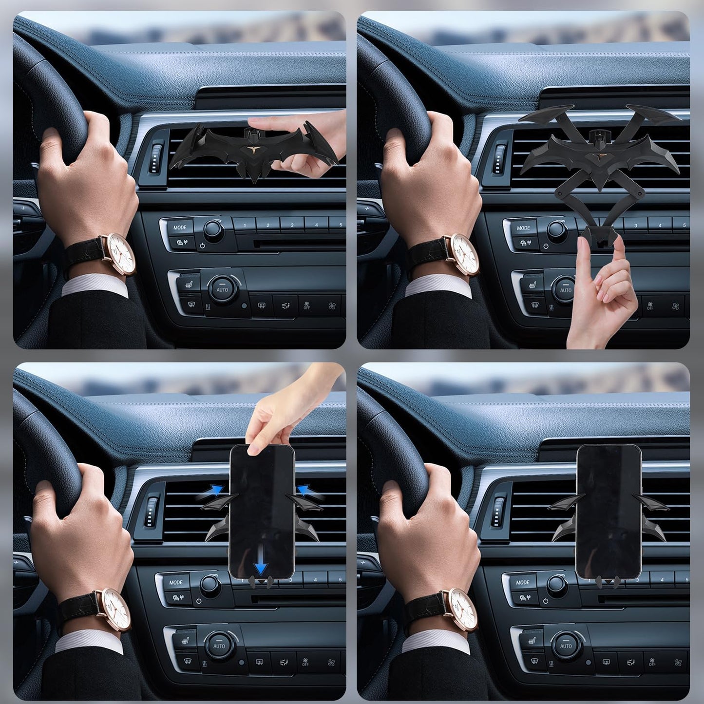 Batman Style 360° Car Smartphone Holder