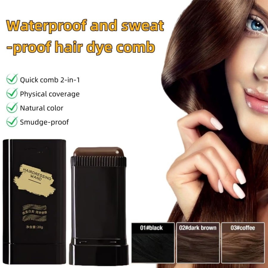 2-In-1 Instant Hair Colour Stick (Free Delivery)