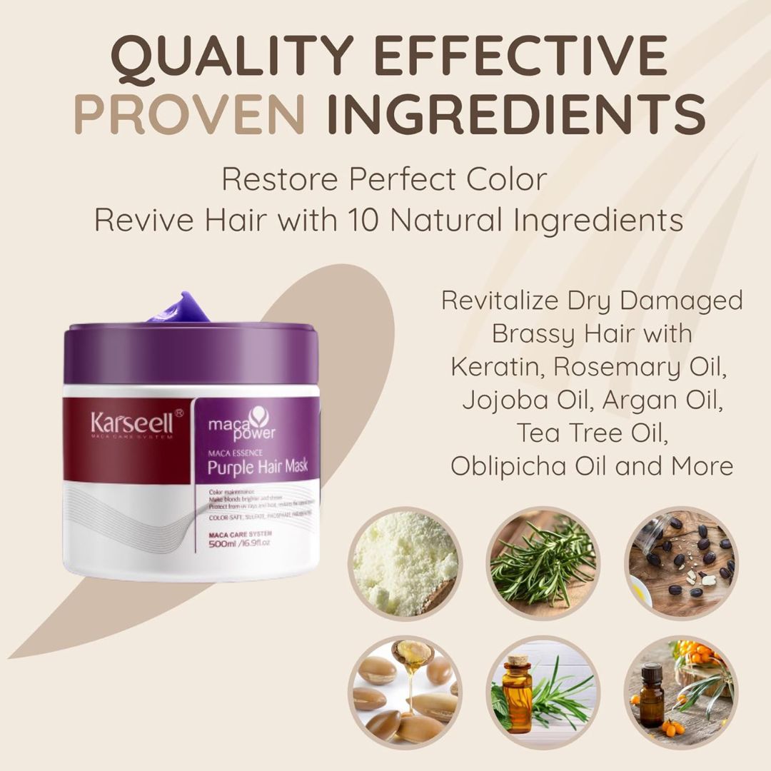 Karseell Maca Power Purple Hair Mask (Buy 1 Get 1 Free)