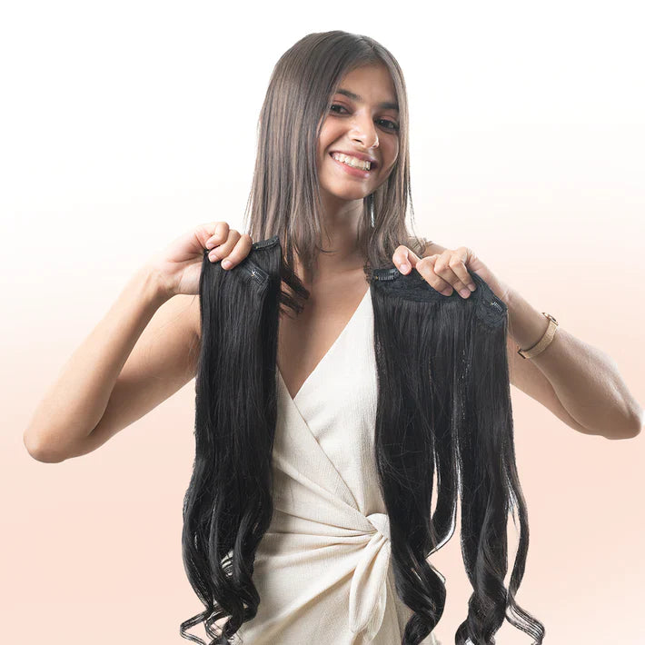 Natural Hair Volumizer (Total 24 Inch - Buy Pack of 12 Inch Get One Pack Free)