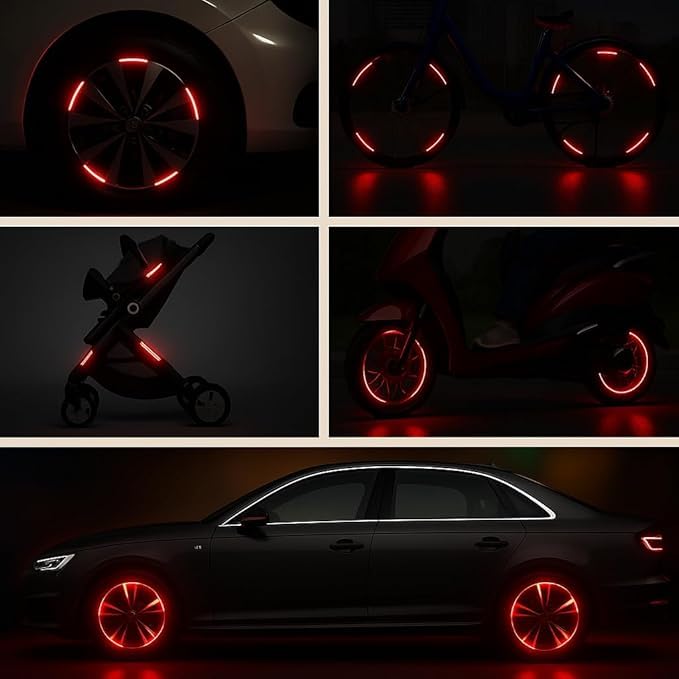 AutoGlow Luminous Reflective Rim Stickers (Buy 1 Pack Get 1 Free)