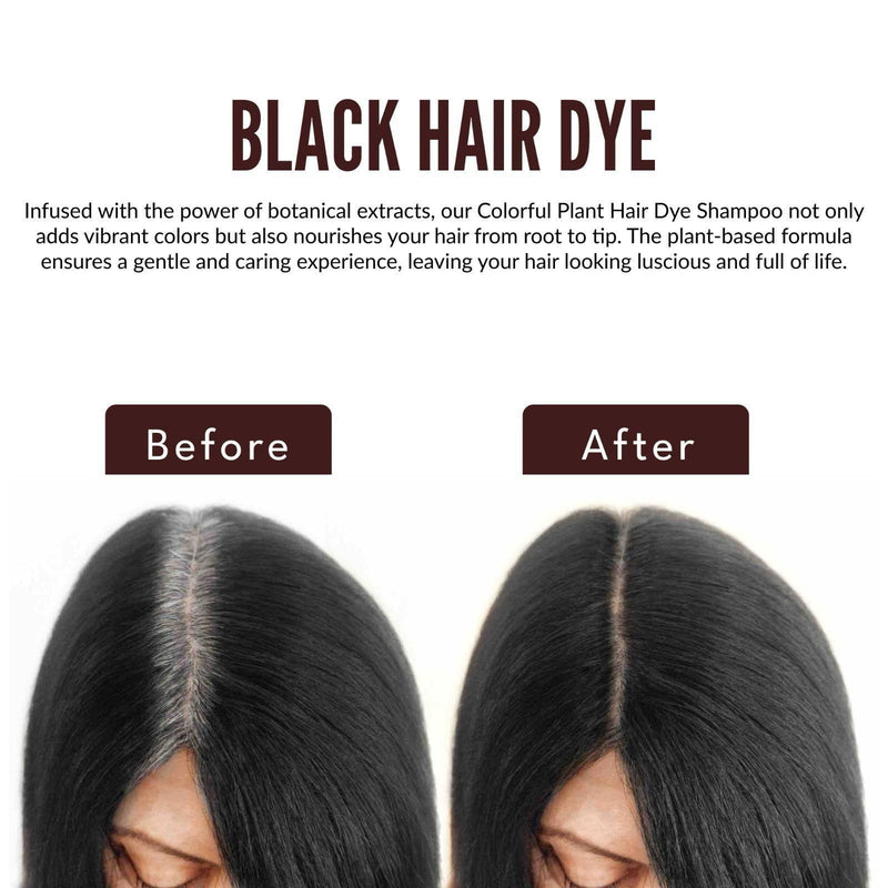 Natural Plant Hair Dye Shampoo with Comb (Buy 1 Get 1 Free)