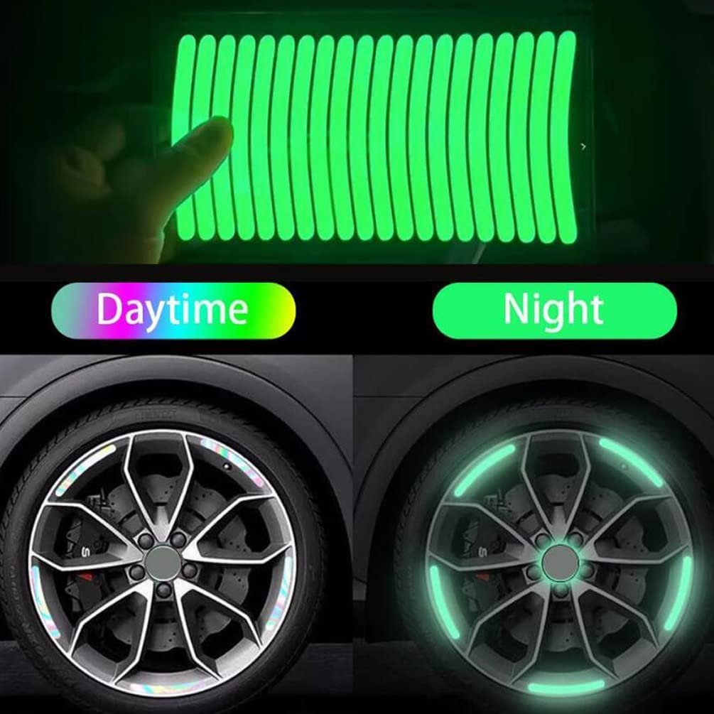 AutoGlow Luminous Reflective Rim Stickers (Buy 1 Pack Get 1 Free)