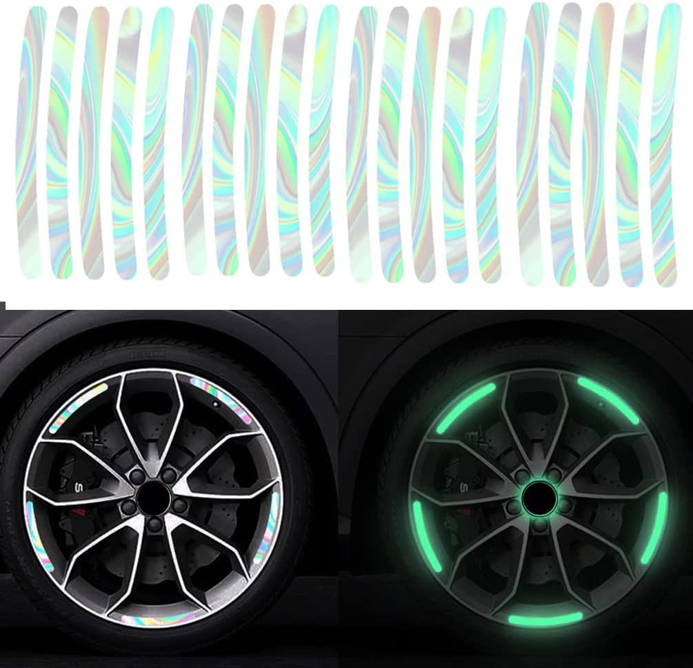 AutoGlow Luminous Reflective Rim Stickers (Buy 1 Pack Get 1 Free)
