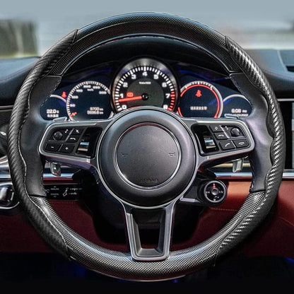New Carbon Fiber Steering Wheel Cover (Free 1 Year Warranty)