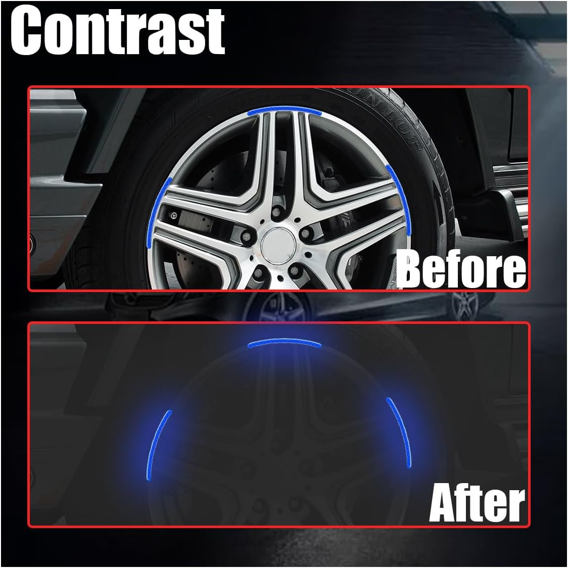 AutoGlow Luminous Reflective Rim Stickers (Buy 1 Pack Get 1 Free)