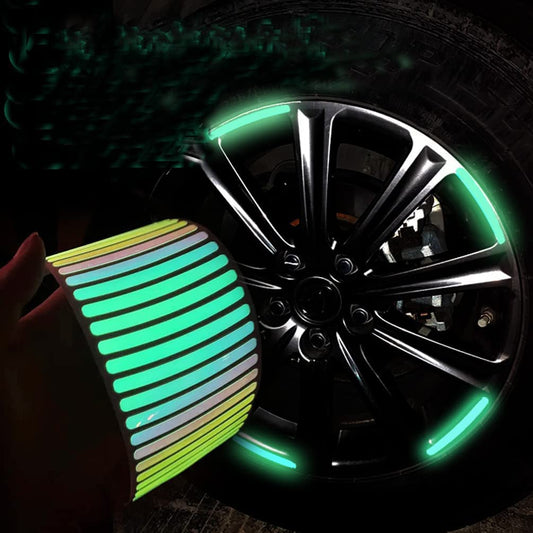 AutoGlow Luminous Reflective Rim Stickers (Buy 1 Pack Get 1 Free)