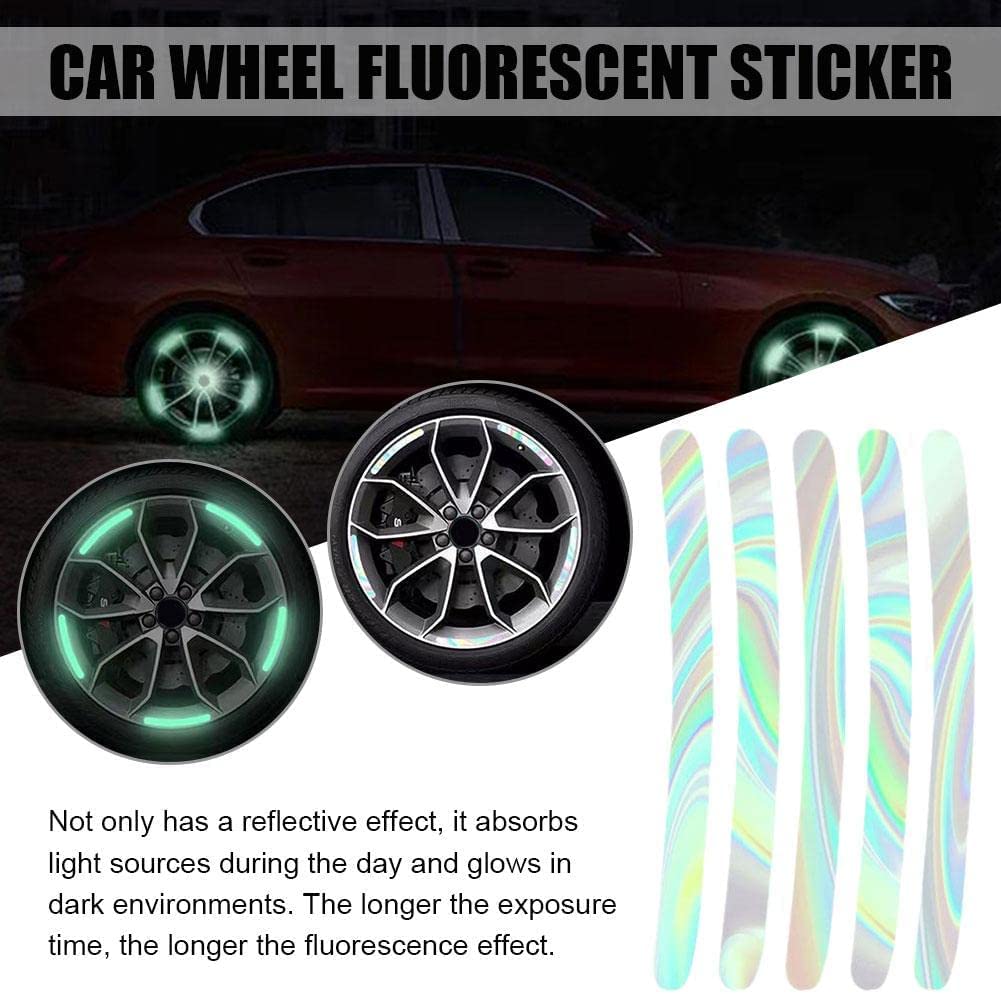 AutoGlow Luminous Reflective Rim Stickers (Buy 1 Pack Get 1 Free)