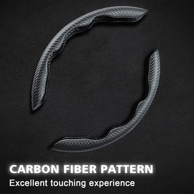 New Carbon Fiber Steering Wheel Cover (Free 1 Year Warranty Included)