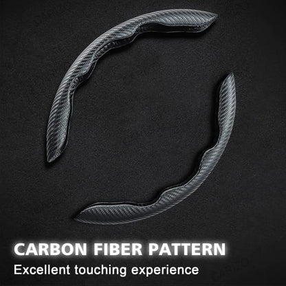 New Carbon Fiber Steering Wheel Cover (Free 1 Year Warranty Included)
