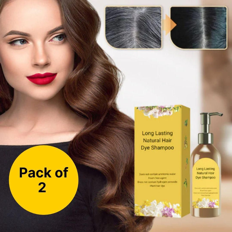 Japanese Long Lasting Natural Hair Dye Shampoo (Buy 1 Get 1 Free)