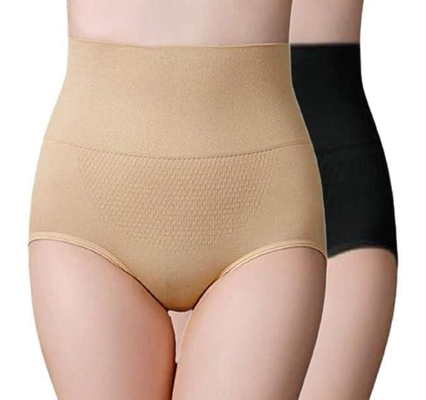 Wellsenn Women's Seamless Spandex High Waist Tummy Control Hipster Panty