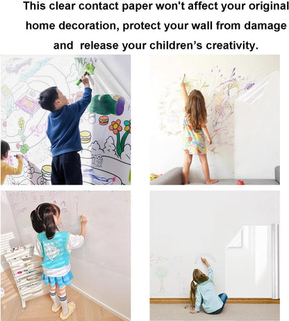 Electrostatic Wall Protection Film – Transparent, Self-Adhesive (Buy 1 Get 1 Free)