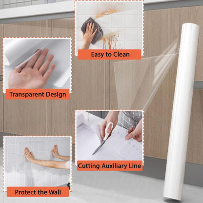Electrostatic Wall Protection Film – Transparent, Self-Adhesive (Buy 1 Get 1 Free)