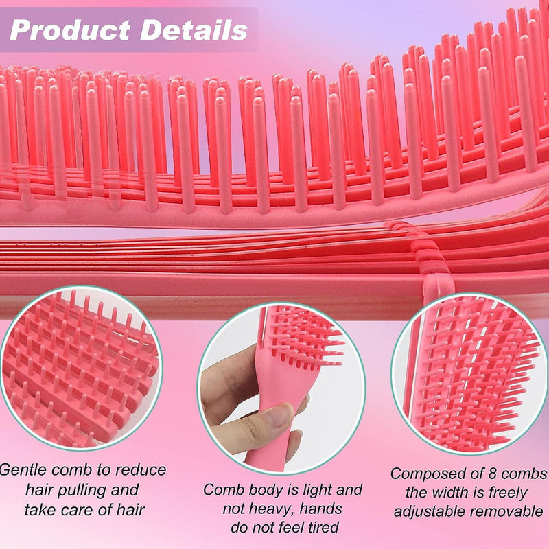 Brush for Detangling and Defining Curly and Afro hair - Anti-tangle comb