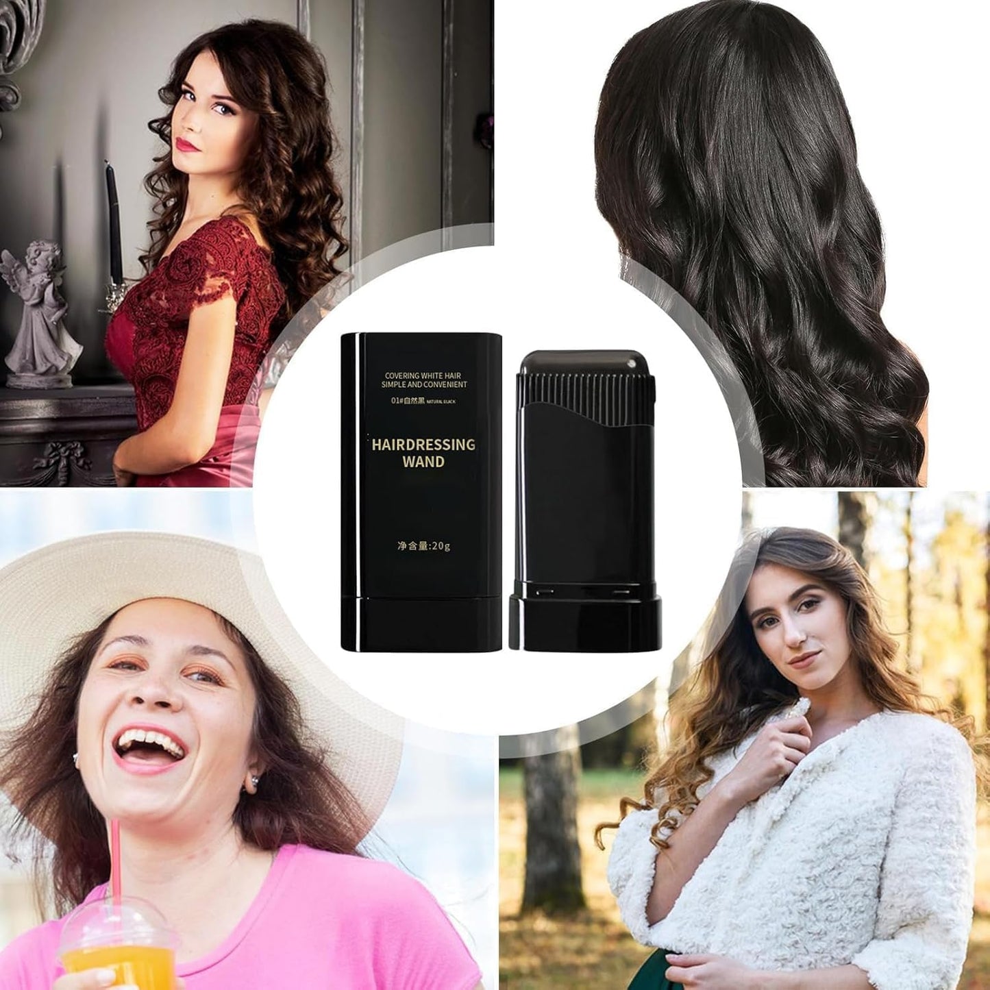 2-In-1 Instant Hair Colour Stick (Free Delivery)