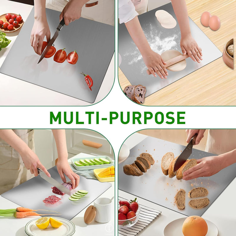 Multi-Purpose Stainless Steel Chopping Board