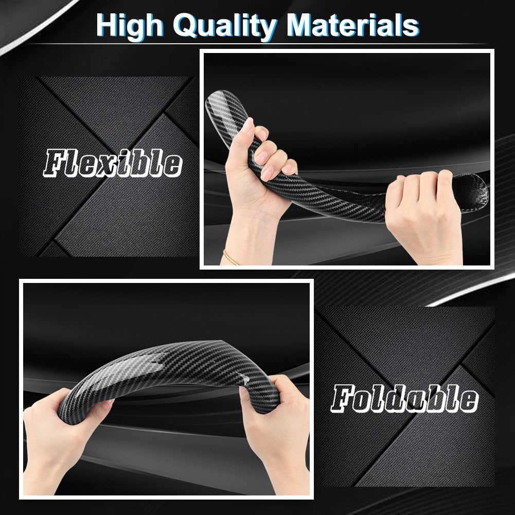 New Carbon Fiber Steering Wheel Cover (Free 1 Year Warranty)
