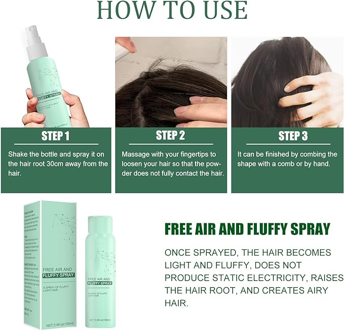 Instant Fluffy Hair Volumiser Spray (Buy 1 Get 1 FREE)