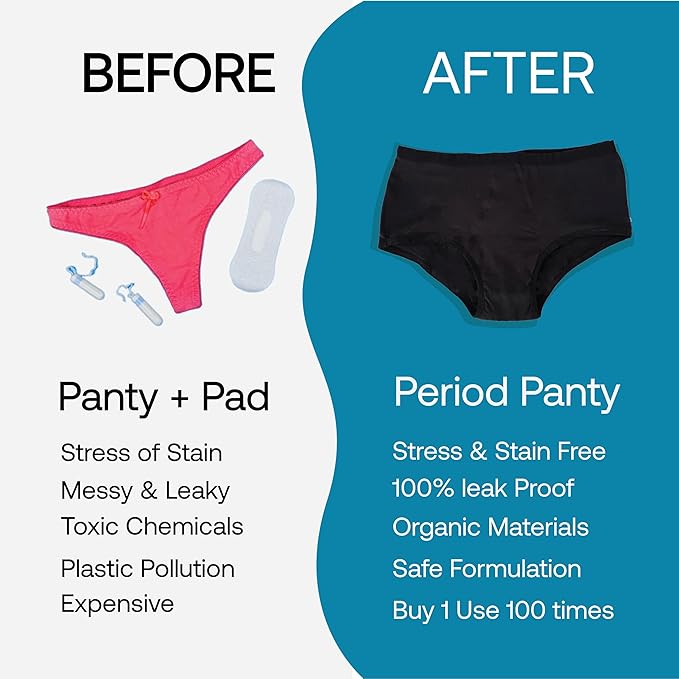 Reusable Period Panties (Pack Of 4)