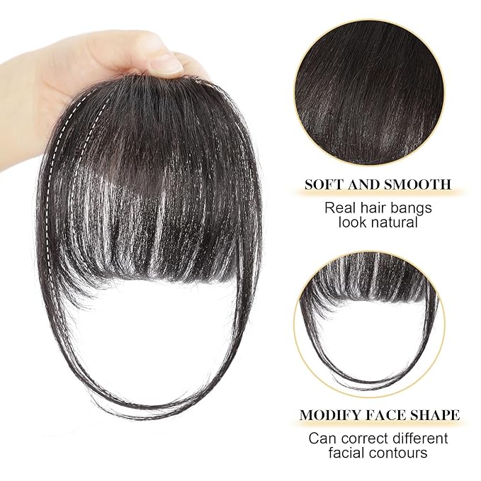 Natural-Front Hair Extension (Human Natural Black)