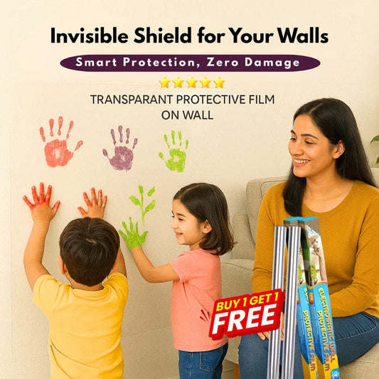 Electrostatic Wall Protection Film – Transparent, Self-Adhesive (Buy 1 Get 1 Free)