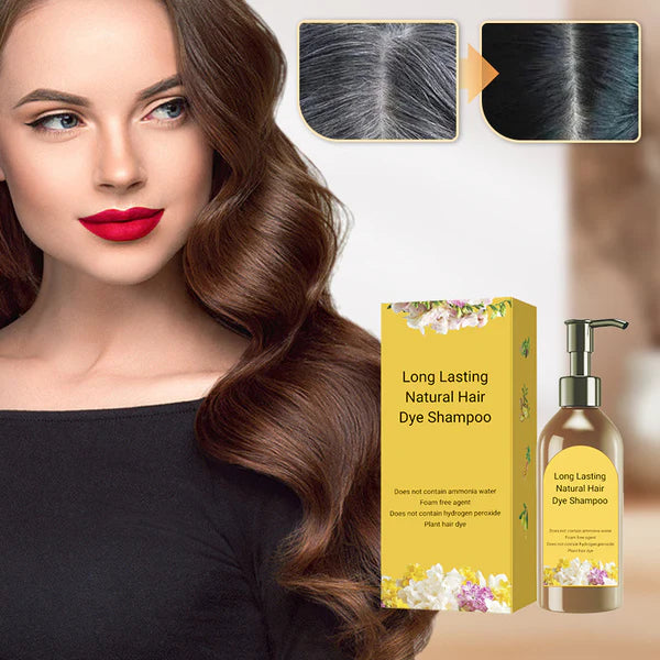 Japanese Long Lasting Natural Hair Dye Shampoo (Buy 1 Get 1 Free)