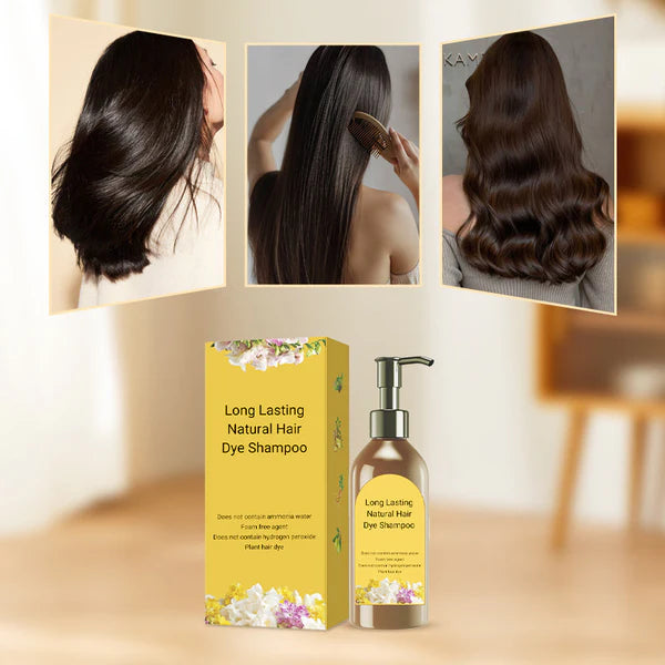 Japanese Long Lasting Natural Hair Dye Shampoo (Buy 1 Get 1 Free)